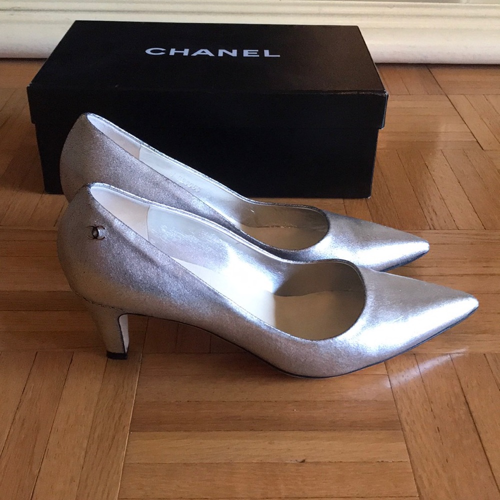 Chanel Metallic Pumps